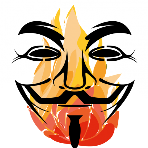 mask guy fire