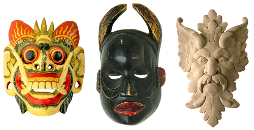 masks wooden mask souvenirs