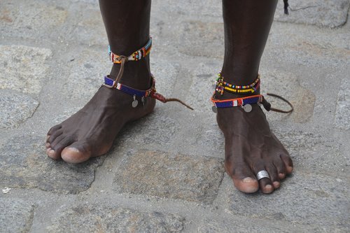 massai  feet  human
