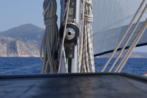 mast  sailing yacht  sail