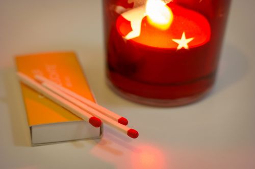 matches fire candle
