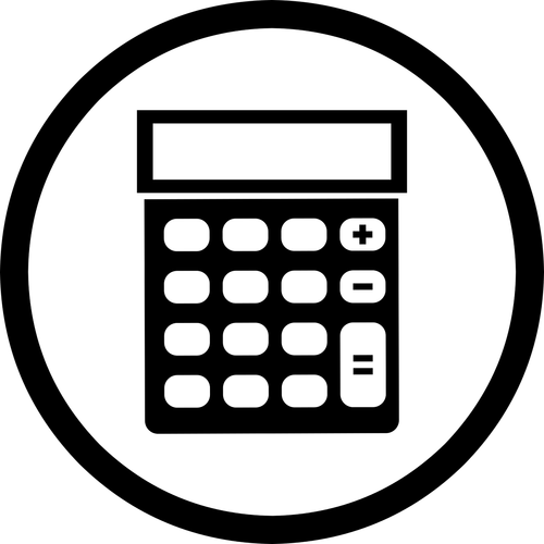 mathematical  calculator  icon