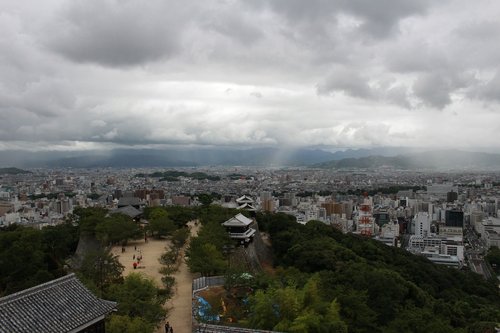 matsuyama  rain cloud  raindrops