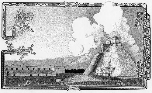 maya temple pyramid