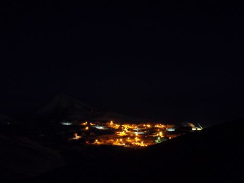 McMurdo Station At Night