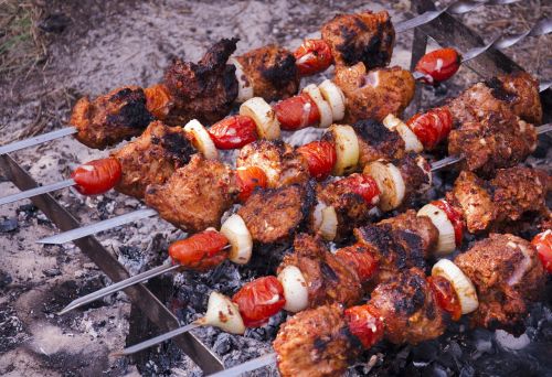 meat kebab barbecue