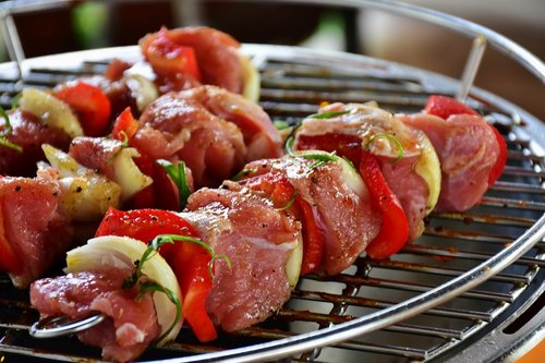 meat  meat skewer  barbecue