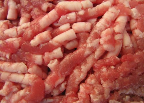 meat minced close-up