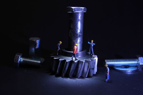 mechanical engineering gear miniature figures