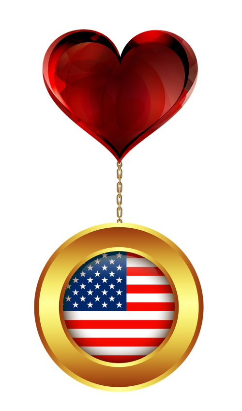 medal gold flag