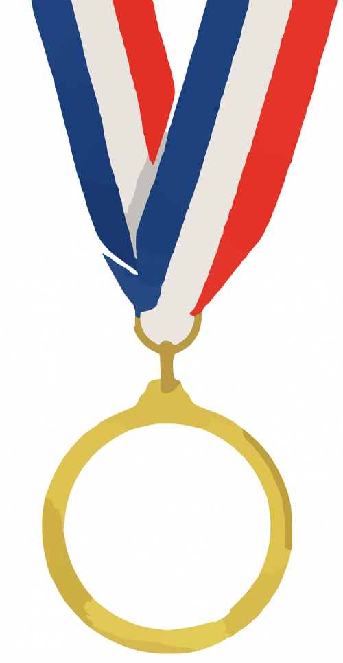 medal gold ribbon