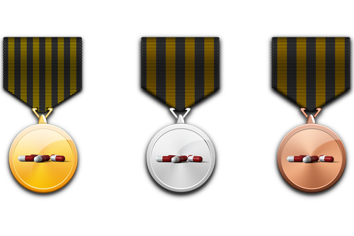 medal  gold medal  silver medal