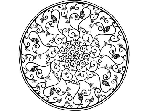 medieval flower pattern