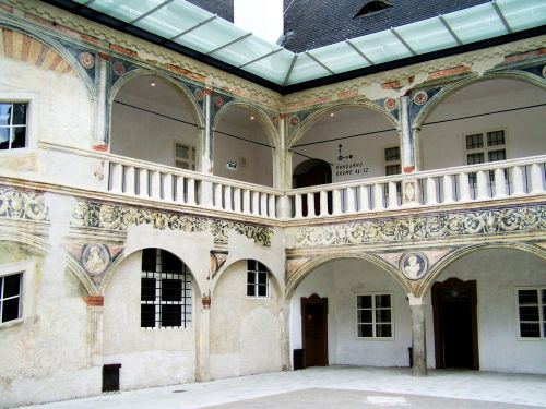 medieval building patio architecture