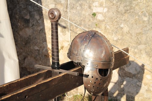 medieval fair  wariror  sword