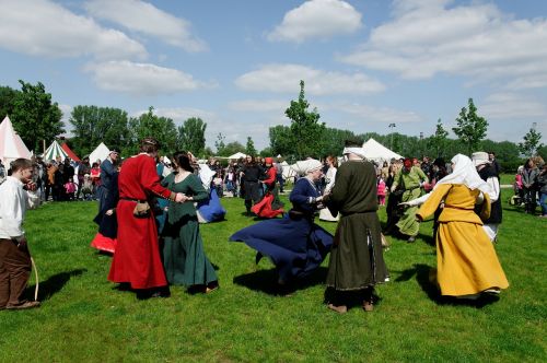 medieval market meadow dance