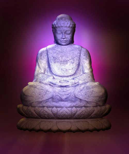 meditation statue oriental