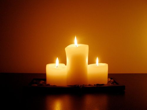 meditation candlelight dim