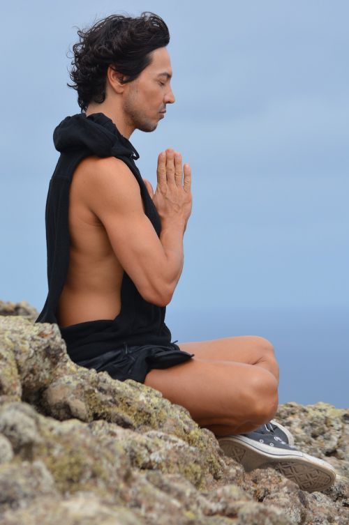 meditation meditate man