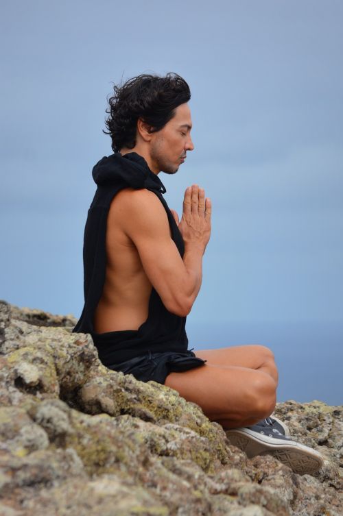 meditation meditate man
