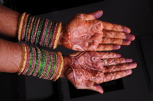 mehandi bridal indian girl