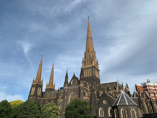 melbourne  church  cathedral