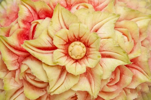 melon flower decoration