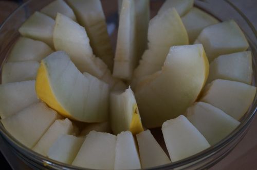 melon cantaloupe sliced