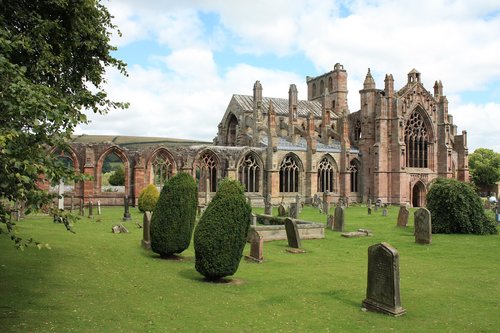 melrose abbey  scotland  medieval