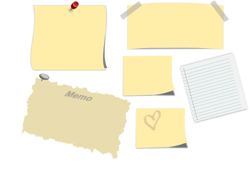 memo sticky note post-it