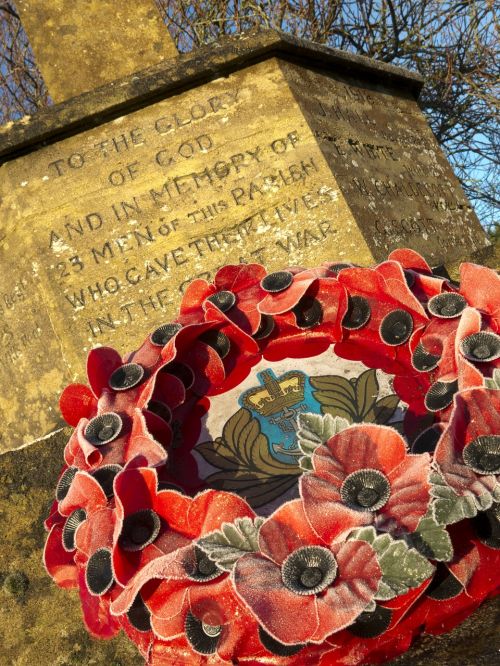 memorial war wreath