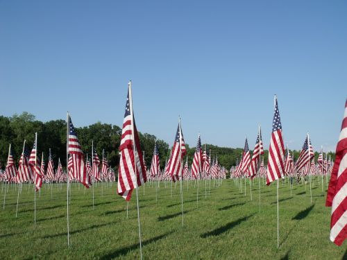 memorial flags patriotism