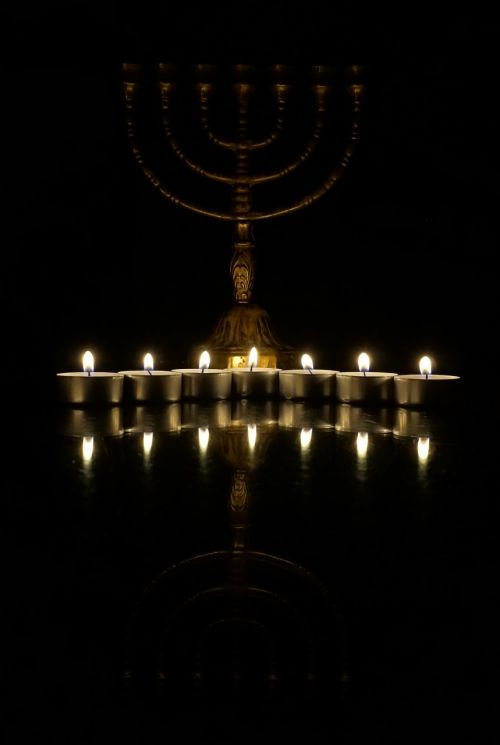 menorah candles candlestick