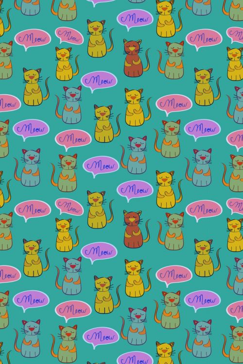 Meow Cat Pattern