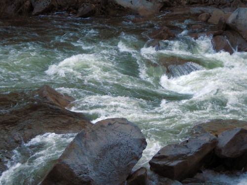 Merced River Flowing