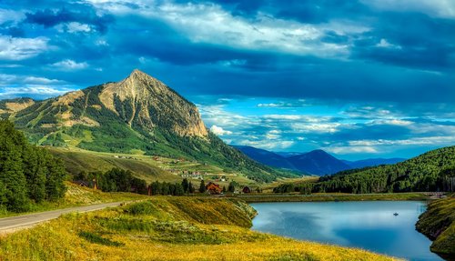 merdian lake  mountains  crested butte
