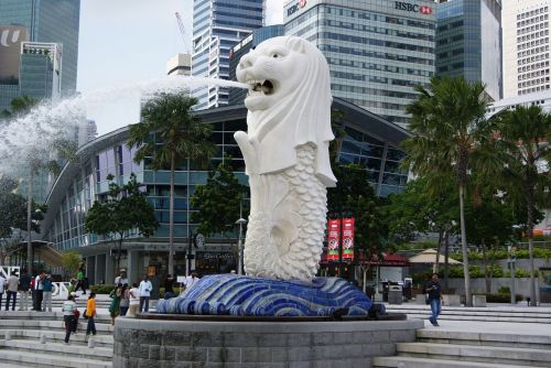 merlion statue singapore architecture