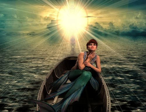 mermaid fantasy sunlight