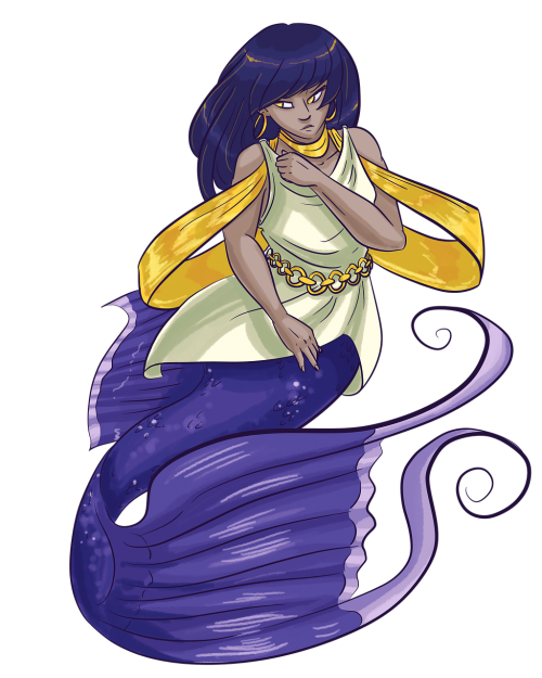 mermaid purple fish tail