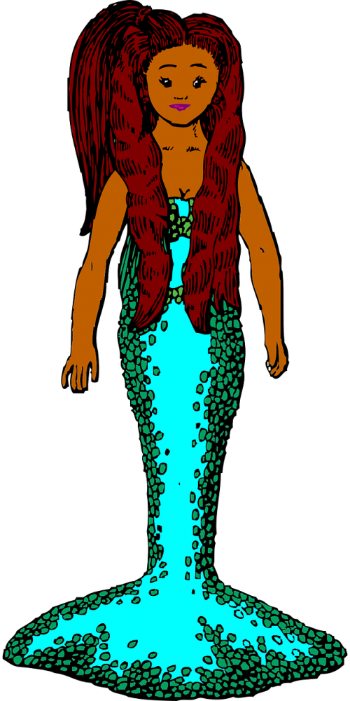 mermaid fish redhead