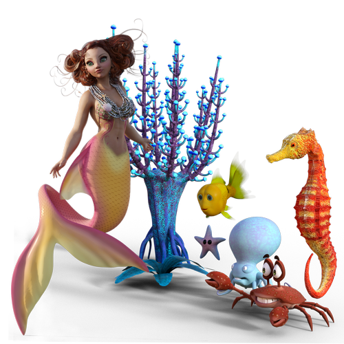mermaid  fantasy  mystical