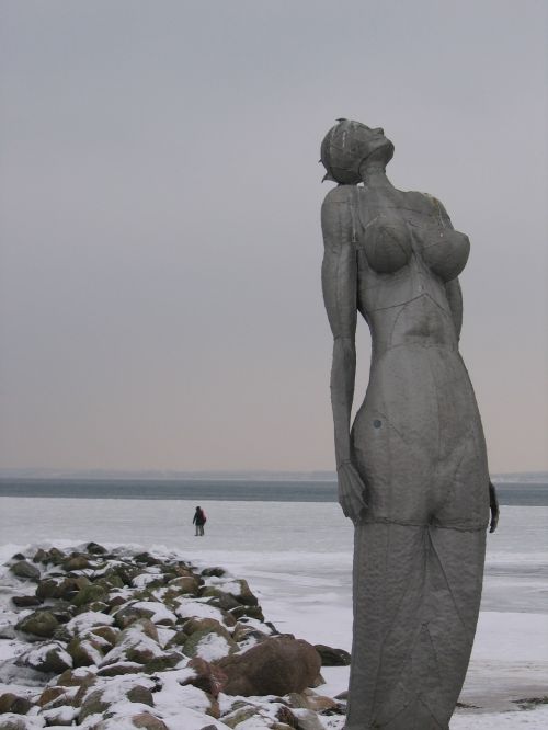 mermaid baltic sea winter