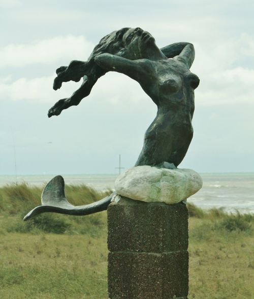 mermaid monument photo motif