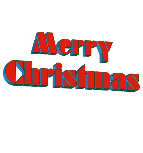 merry christmas fonts 3d