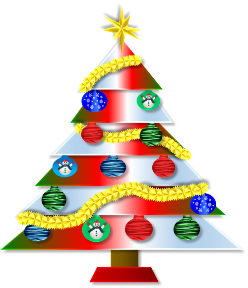 merry christmas tree decorations