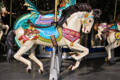 merry-go-round fairs horse