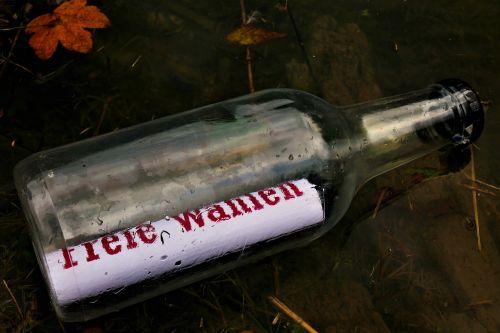 message in a bottle message bottle