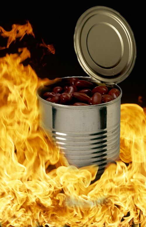 metal can red beans