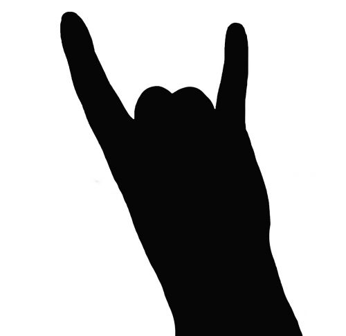 metal hand silhouette