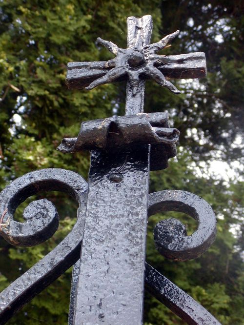 metal cross ornament